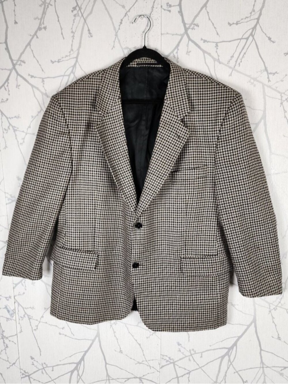 Protocol Houndstooth 100% Wool Blazer Sport Coat